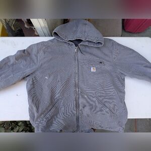 Carhartt Gray Hooded Jacket
